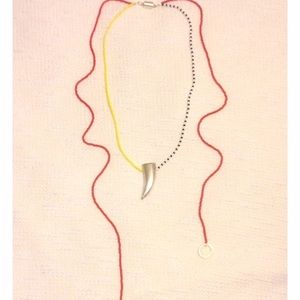 🌈 Stylish multicolor boho asymmetrical necklace